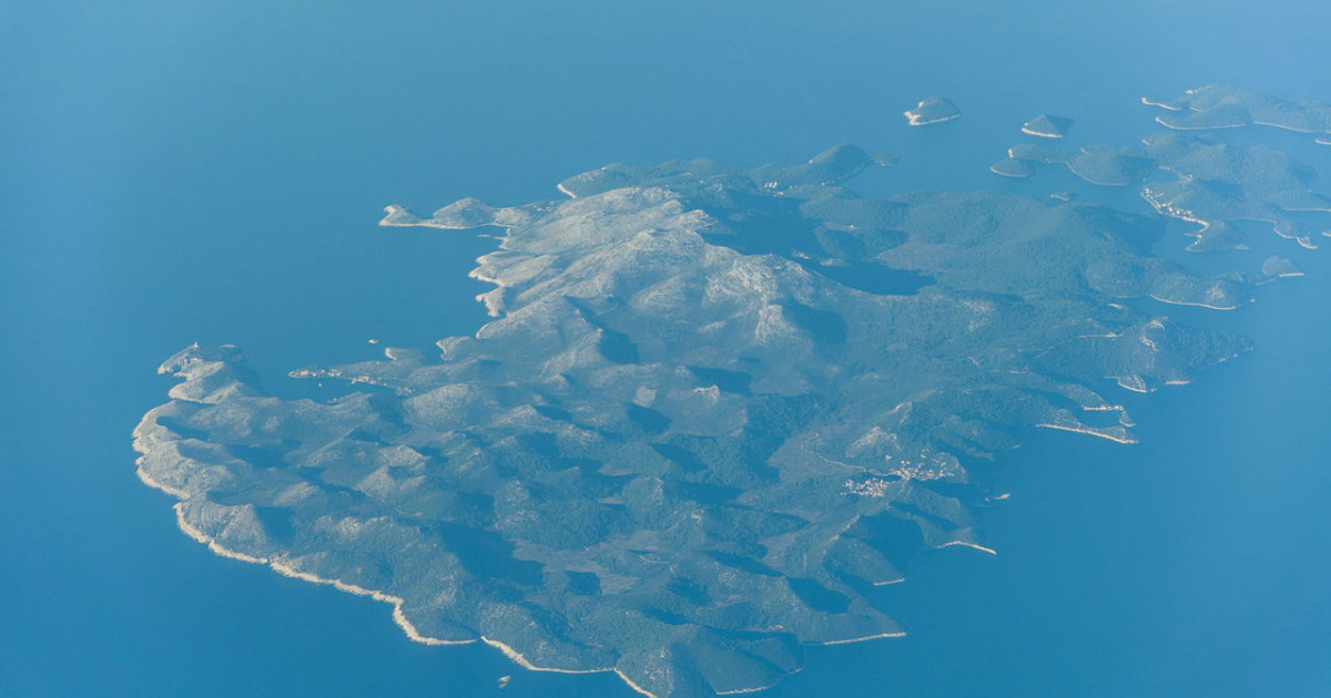 Lastovo szigete a levegőből