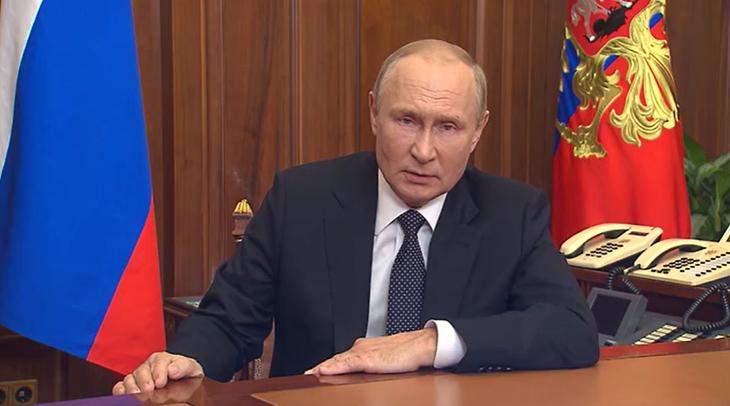 Vlagyimir Putyin egy korábbi, szeptember 21-én készült képen. Forrás: Kreml