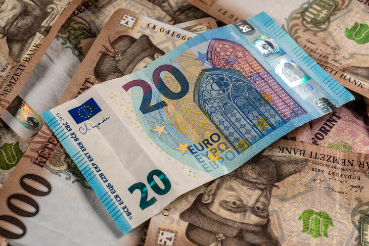 Rövid távon 365-370 forintos euró várható, de jövő év végére már 350 forintos árfolyammal számol az Erste Bank