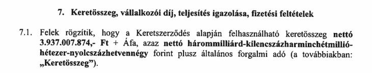 Részlet a szerződésből