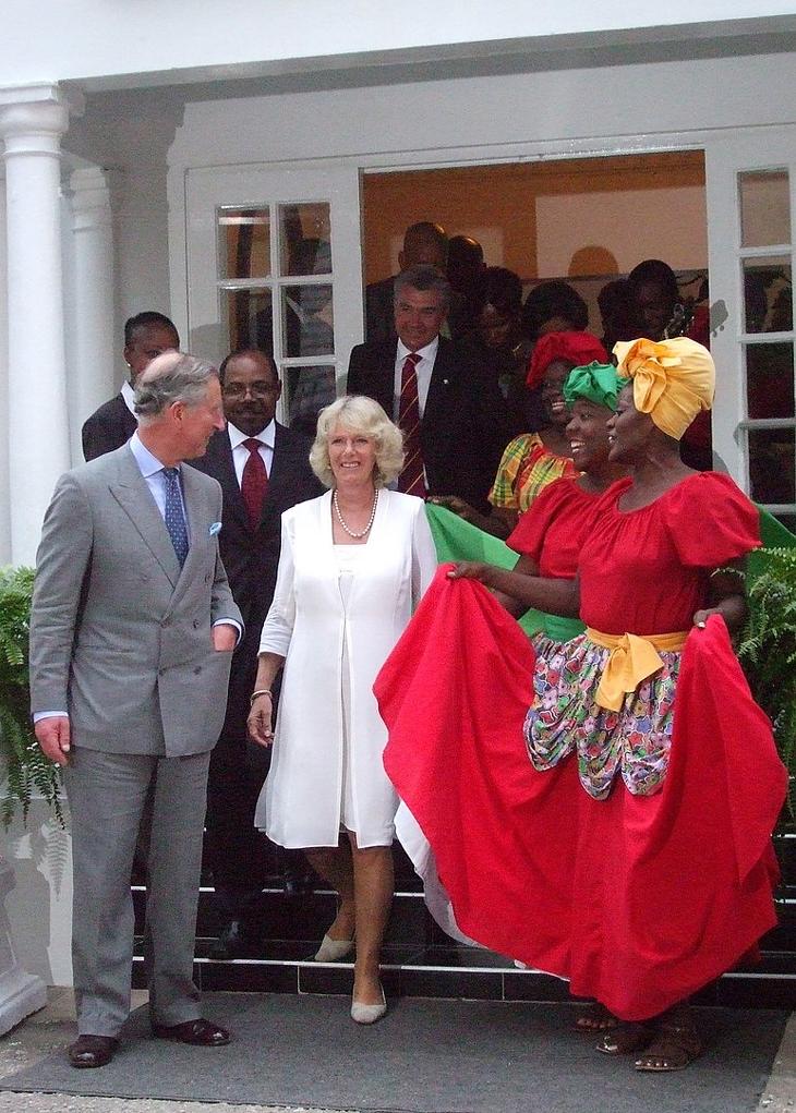 Károly herceg és Camilla hercegné Jamaicában, 2008-ban (Fotó: Wikipedia)