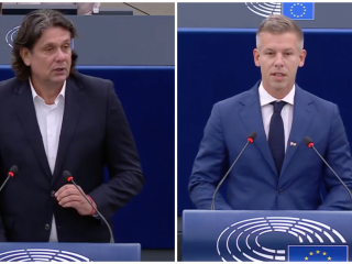 Magyar Péter és Deutsch Tamás