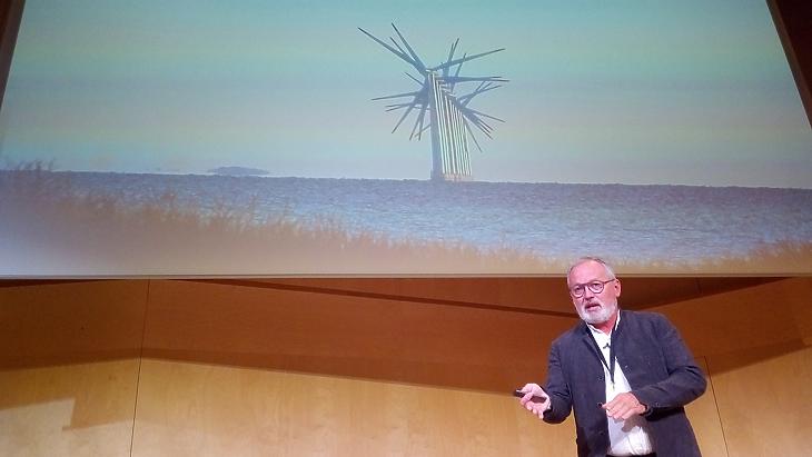 Soren Hermansen előadást tart a Think: Nordic-on, 2021. október 16-án. (Fotó: mfor.hu)